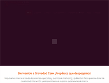 Tablet Screenshot of gravedad-cero.com